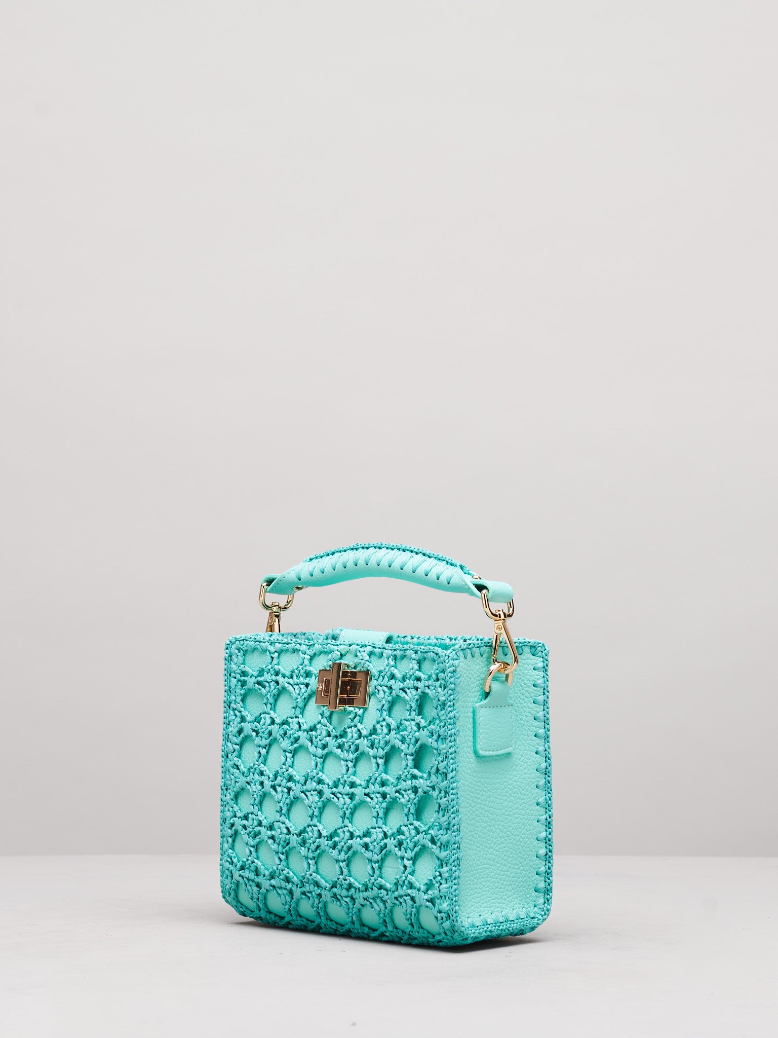 Sylvia Small Crochet Aqua - Limited Edition