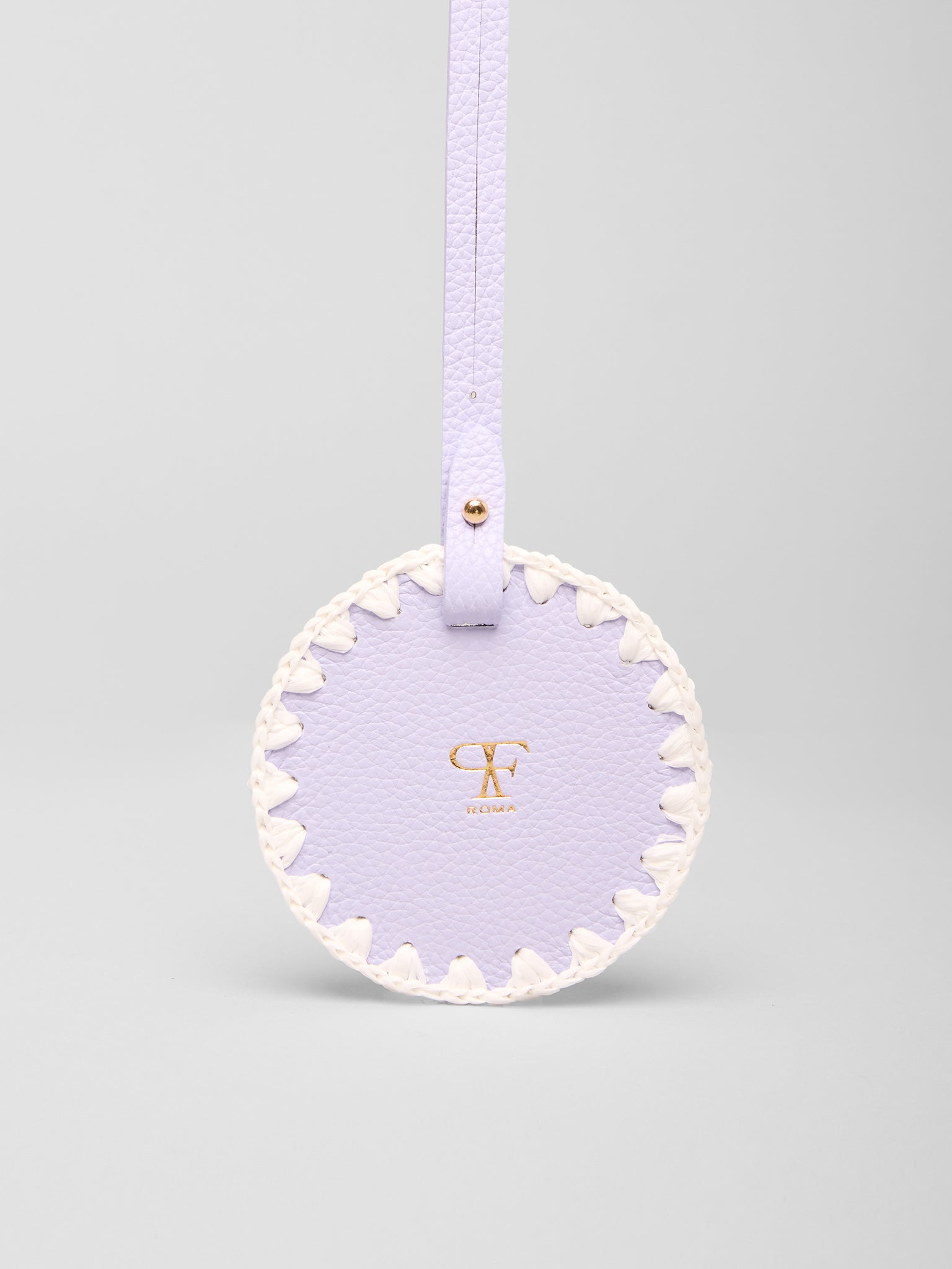 Charm for Bags Mirror White / Periwinkle